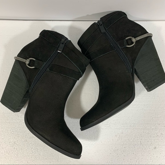 Very Volatile Leather Western Spur Ankle Boots - Picture 2 of 9